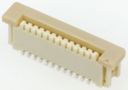 Molex 52610 FPC-Steckverbinder, Buchse, 15-polig / 1-reihig, Raster 1mm Lötanschluss