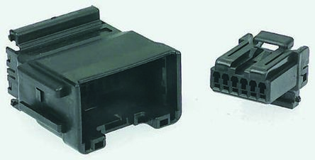 TE Connectivity, MULTILOCK 040 Male Connector Housing, 2.54mm Pitch, 6 Way, 1 Row