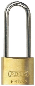 ABUS Key Weatherproof Brass, Stainless Steel Weatherproof Padlock, 6.5mm Shackle, 40mm Body