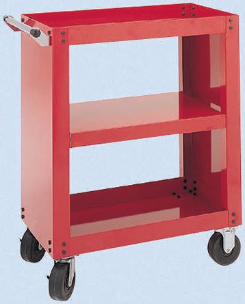 Hdsc100 Rs Pro Rs Pro 3 Level Steel Shelf Cart 635 X 314mm