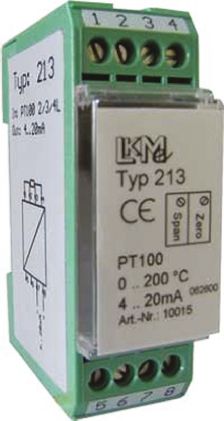 LKMelectronic Temperatur-Messumformer 10 → 36 V, 0°C → +200°C Für Pt100