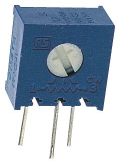 Bourns 3386 1-Gang THT Trimmer-Potentiometer, Seitliche Einstellung, 100kΩ, ±10%, 0.5W, Pin, L. 9.53mm
