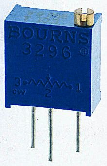 Bourns 3296 25-Gang THT Trimmer-Potentiometer, Einstellung Von Oben, 2MΩ, ±10%, 0.5W, Pin, L. 9.53mm