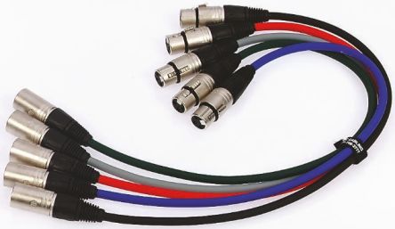Van Damme XLR-Kabel 3-polig, XLR 3-polig, XLR 0.5m