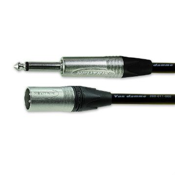 Van Damme XLR-Kabel 3-polig, XLR 6,35-mm-Monobuchse 5m Schwarz