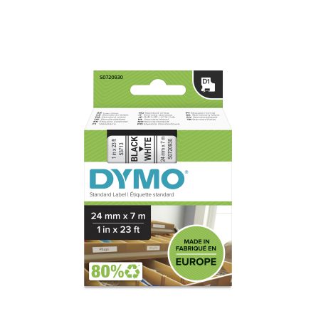 Dymo Rhino Beschriftungsband Schwarz Für 500TS, Mobile Labeler Auf Weiß