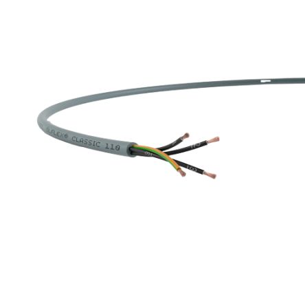 Lapp Câble De Commande ÖLFLEX CLASSIC 110 YY 300/500 V, 4 X 0,75 Mm², 18 AWG, Gaine PVC Gris,, 50m