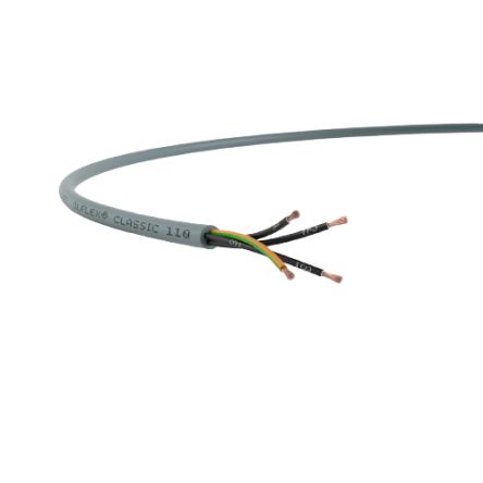 Lapp Câble De Commande ÖLFLEX CLASSIC 110 YY 300/500 V, 4 X 1,5 Mm², 16 AWG, Gaine PVC Gris, 50m