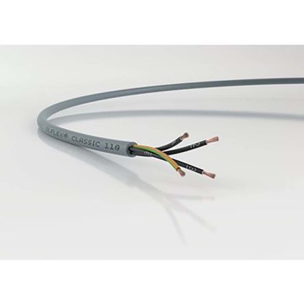 Lapp ÖLFLEX CLASSIC 110 YY Control Cable, 4 Cores, 2.5 Mm², YY, Unscreened, 50m, Grey PVC Sheath, 13 AWG