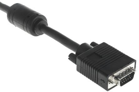 Roline VGA-Kabel A VGA / Stecker B VGA / Stecker, 10m Schwarz
