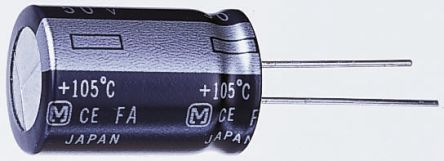Panasonic FM-A, THT Aluminium-Elektrolyt Kondensator 3900μF ±20% / 10V Dc, Ø 16mm X 20mm, Bis 105°C