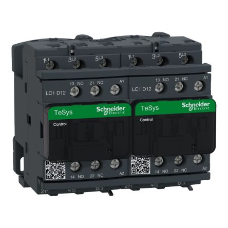 Schneider Electric TeSys D LC2D Leistungsschütz / 230 V Ac Spule, 3 -polig 3 Schließer, 690 V Ac / 12 A, Umkehrend