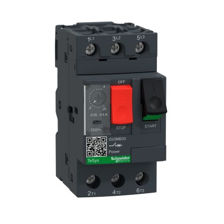 Schneider Electric Guardamotor TeSys GV2ME, 690 V, 0,25 → 0,4 A