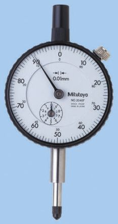 Mitutoyo Comparateur, Max +10mm, Précision ±12 μm, Résolution 0,01 Mm Métrique Etalonné RS