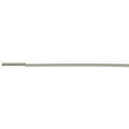 TE Connectivity White 1 Mm² Harsh Environment Wire, 0.25 Mm, 100m, Polymer Insulation