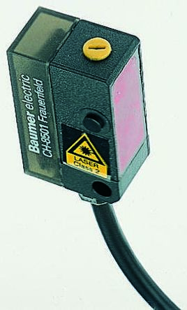 Baumer OHDK Kubisch Optischer Sensor, Diffus, Bereich 22 Mm → 130 Mm, PNP Ausgang, Anschlusskabel