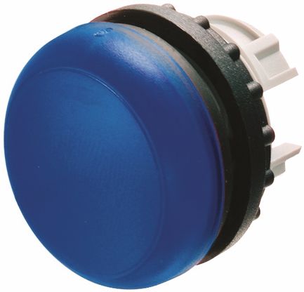 Eaton RMQ Titan Leuchtmelder-Frontelement, Tafelausschnitt-Ø 22.5mm, Frontmontage, Bündig, Blau Rund Kunststoff IP 69K