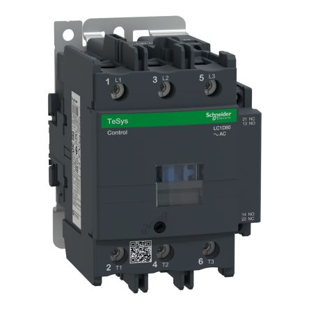 Schneider Electric 接触器, LC1D系列, 3极, 触点80 A, 触点电压1 kV 交流