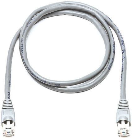 RS PRO Ethernetkabel Cat.5e, 2m, Grau Patchkabel, A RJ45 U/FTP Stecker, B RJ45
