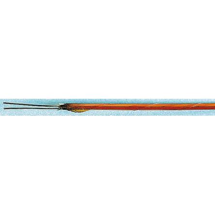 RS PRO Cable De Extensión Para Termopares Tipo K, Temp. Máx. +250°C, Long. 20m, Aislamiento De Kapton