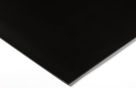 RS PRO PEHD Kunststoffplatte, Schwarz, 30mm X 500mm X 500mm / 0.95 → 0.96g/cm³ Bis +80°C, Voll