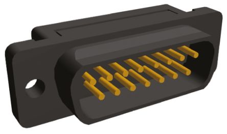TE Connectivity Amplimite HDF-20 Sub-D Steckverbinder Stecker Abgewinkelt, 15-polig / Raster 2.77mm, Kabelmontage IDC