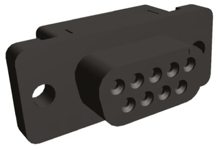 TE Connectivity Amplimite HDF-20 Sub-D Steckverbinder Buchse Abgewinkelt, 9-polig / Raster 2.76mm, Kabelmontage IDC