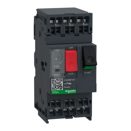 施耐德电气 电机保护断路器, GV2ME系列, 额定电流6 → 10 a, 电源电压690 V