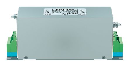 EPCOS Filtre RFI, 8A Max, 3 Phases, 520 V C.a. Max, Montage Sur Châssis, Série B84143A*R105