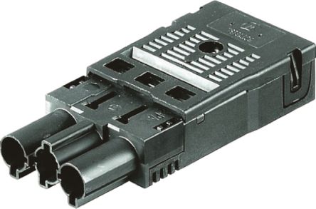 Wieland Conector De Iluminación Macho GST18i, 3 Polos, 250 V, 16A, IP40