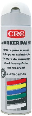 CRC MARKER PAINT Sprühfarbe Weiß Fluoreszent, 500ml