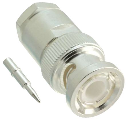TE Connectivity, Plug Cable Mount BNC Connector, 50Ω, Clamp Termination, Straight Body
