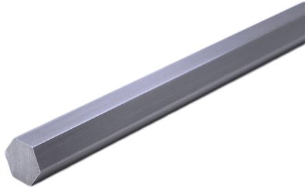 RS PRO Mild Steel Hexagonal Bar, 16mm W, 1m L