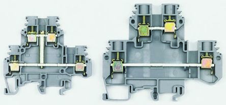 디바이스마트,커넥터/PCB > 터미널블럭 > 터미널블럭 (미분류) > DIN 레일형,,1SNA115501R1200,Entrelec, SNA Series , 800 V ac Double Level Terminal Block, Screw Termination / 426-1530