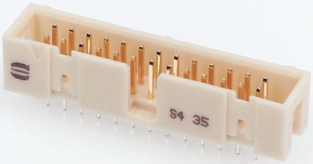 HARTING Conector Macho Para PCB Ángulo De 90° Serie SEK 19 De 34 Vías, 2 Filas, Paso 2.54mm, Para Soldar, Montaje En