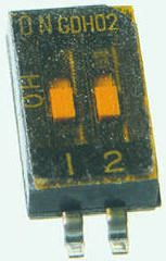 TE Connectivity DIP-Schalter Wippe 10-stellig 1-poliger Ein-/Ausschalter, Kontakte Vergoldet 25 MA @ 24 V Dc, Bis +85°C