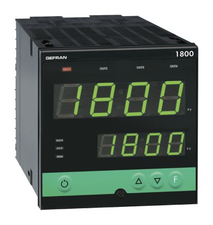 Gefran 1800 PID Temperaturregler, 4 X Analog, Relais Ausgang, 100 V AC, 240 V AC, 96 X 96mm