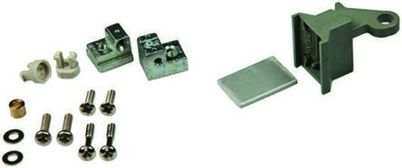 NVent SCHROFF Aluminium 3U X 6TE, Grün, Grau