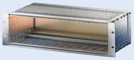 NVent SCHROFF Serie EuropacPRO Rackmontagechassis, 3U, / 84TE, T. 235mm, Natur, Aluminium
