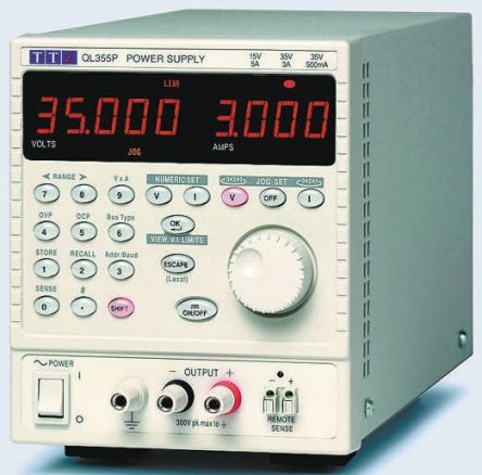 Aim-TTi Digital Labornetzgerät 105W, 0 → 15 V, 0 → 35 V / 3 A, 5 A, ISO-kalibriert
