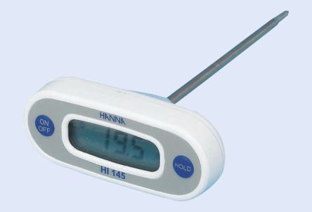 Hanna Instruments Digital Thermometer, HI 145, Handheld, Bis +220°C ±0,3 °C Max,, ISO-kalibriert