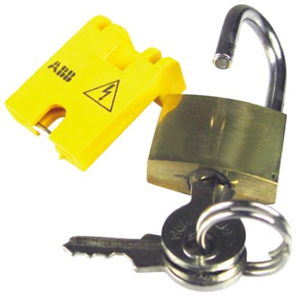 ABB Padlock With Key & Adapter à Utiliser Avec E 220 Series, E 270 Series, F 270 Series, F 370 Series, MultiSTOTZ Series, P