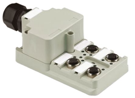 Weidmuller 传感器分线盒, SAI系列, M12分线盒, 4端口, 5线路