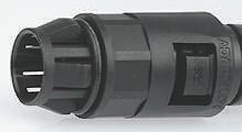 Adaptaflex AL Nylon 66 Kabelrohr Befestigung Push In Kupplung M20 16mm Schwarz IP66