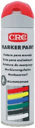 CRC MARKER PAINT Sprühfarbe Rot Fluoreszent, 500ml