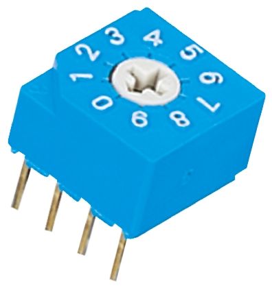 Nidec Components Commutateur DIP, DIP, 10 Voies, 100 MA @ 5 V C.c., Montage Circuit Imprimé