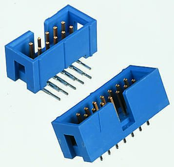 TE Connectivity AMP-LATCH Leiterplatten-Stiftleiste Gerade, 40-polig / 2-reihig, Raster 2.54mm, Kabel-Platine,