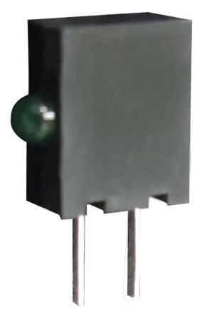 Kingbright LED Anzeige PCB-Montage Grün 1 X LEDs THT Rechtwinklig 2-Pins 40 ° 2,5 V