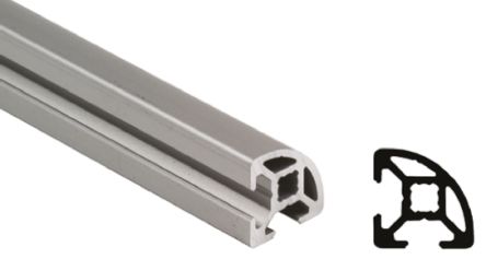 Bosch Rexroth Perfil De Aluminio Plateado, Perfil De 40 X 40 Mm X 2000mm De Longitud