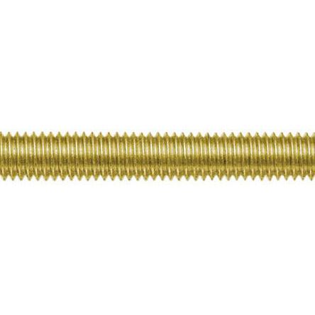 RS PRO 螺柱, M3x1m长, 黄铜, 表面抛光